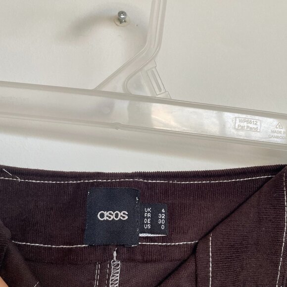 Asos Western Button Front Corduroy Mini Skirt - Picture 3 of 5